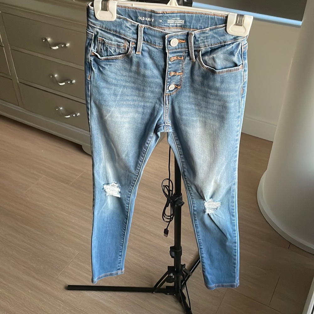 Girl Old Navy Jeans (High-Rise Rockstar Super Skinny Jeggings)